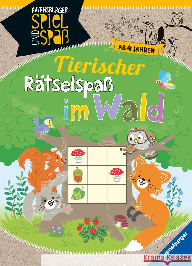 Tierischer Rätsel-Spaß im Wald Conte, Dominique 9783473416233 Ravensburger Verlag
