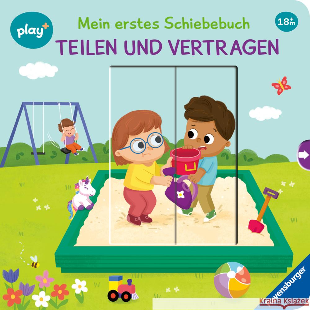 Play+ Mein erstes Schiebebuch Teilen und vertragen - ab 18 Monate Höck, Maria 9783473456383