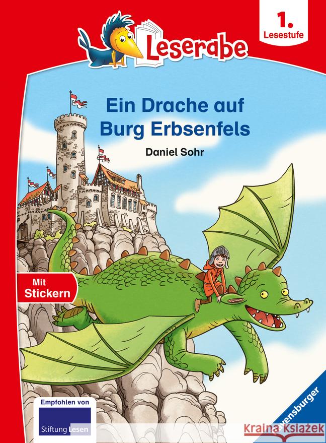 Ein Drache auf Burg Erbsenfels - Leserabe ab 1. Klasse - Erstlesebuch für Kinder ab 6 Jahren Sohr, Daniel 9783473460519 Ravensburger Verlag
