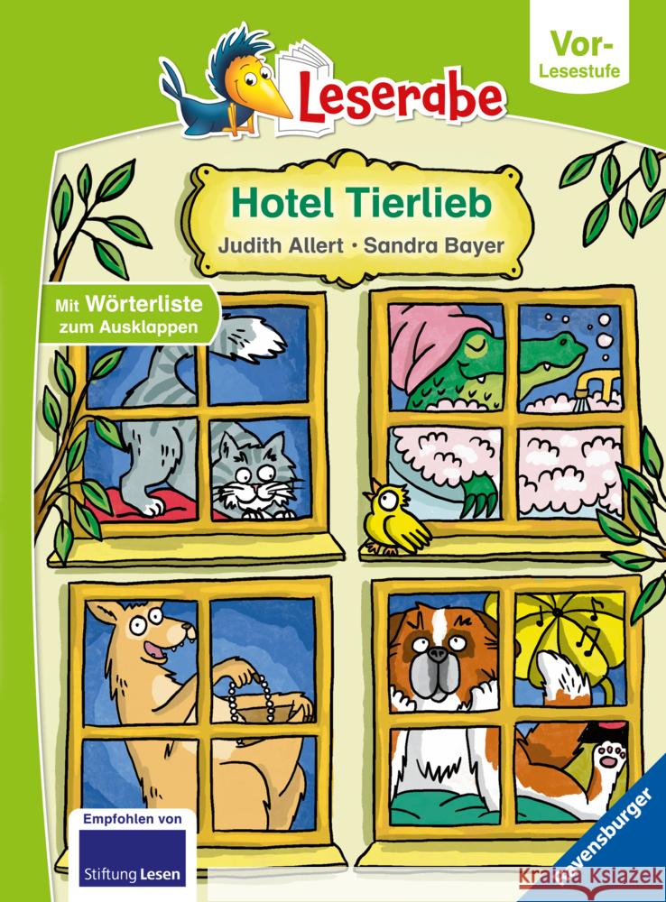 Hotel Tierlieb - Leserabe ab Vorschule - Erstlesebuch für Kinder ab 5 Jahren Allert, Judith 9783473461851 Ravensburger Verlag