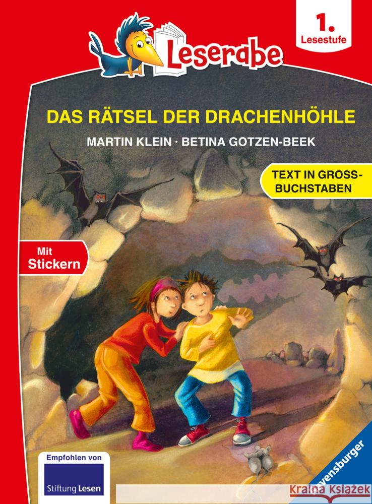 Das Rätsel der Drachenhöhle - Leserabe ab 1. Klasse - Erstlesebuch für Kinder ab 6 Jahren (in Großbuchstaben) Klein, Martin 9783473461868 Ravensburger Verlag