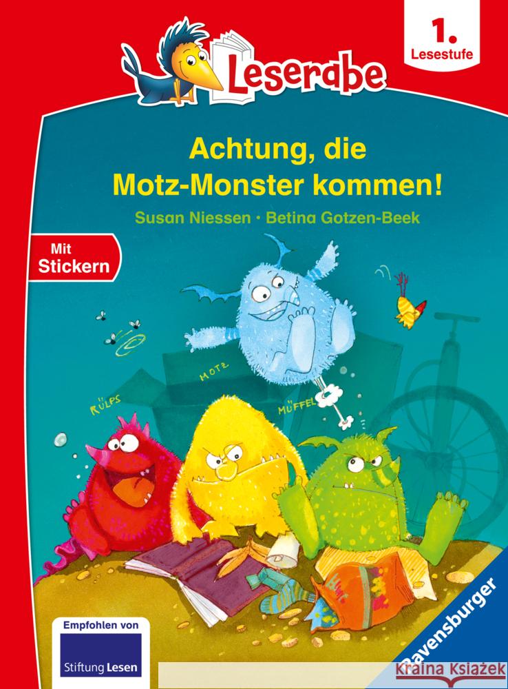 Achtung, die Motz-Monster kommen! - Leserabe 1. Klasse - Erstlesebuch für Kinder ab 6 Jahren Niessen, Susan 9783473462247 Ravensburger Verlag