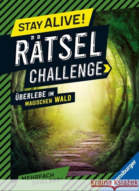 Ravensburger Stay alive! Rätsel-Challenge - Überlebe im magischen Wald - Rätselbuch für Gaming-Fans ab 8 Jahren Gregor, Rina 9783473489572