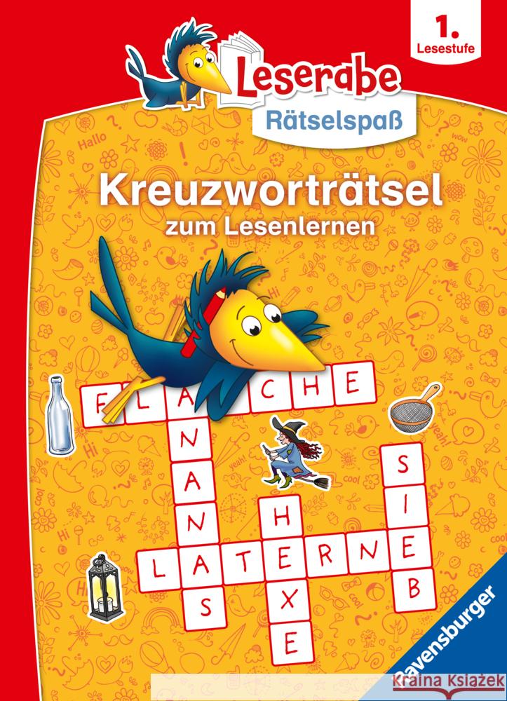 Ravensburger Leserabe Rätselspaß - Kreuzworträtsel zum Lesenlernen - 1. Lesestufe für Leseanfänger Richter, Martine 9783473489619