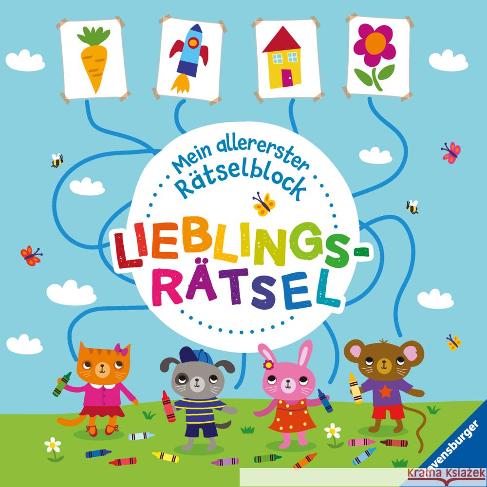 Ravensburger Mein allererster Rätselblock - Lieblingsrätsel - Rätselblock für Kinder ab 3 Jahren Regan, Lisa 9783473489831 Ravensburger Verlag