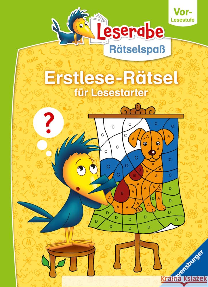 Ravensburger Leserabe Rätselspaß - Erstlese-Rätsel für Lesestarter ab 5 Jahren - Vor-Lesestufe Bürgermeister, Tanja 9783473489879 Ravensburger Verlag