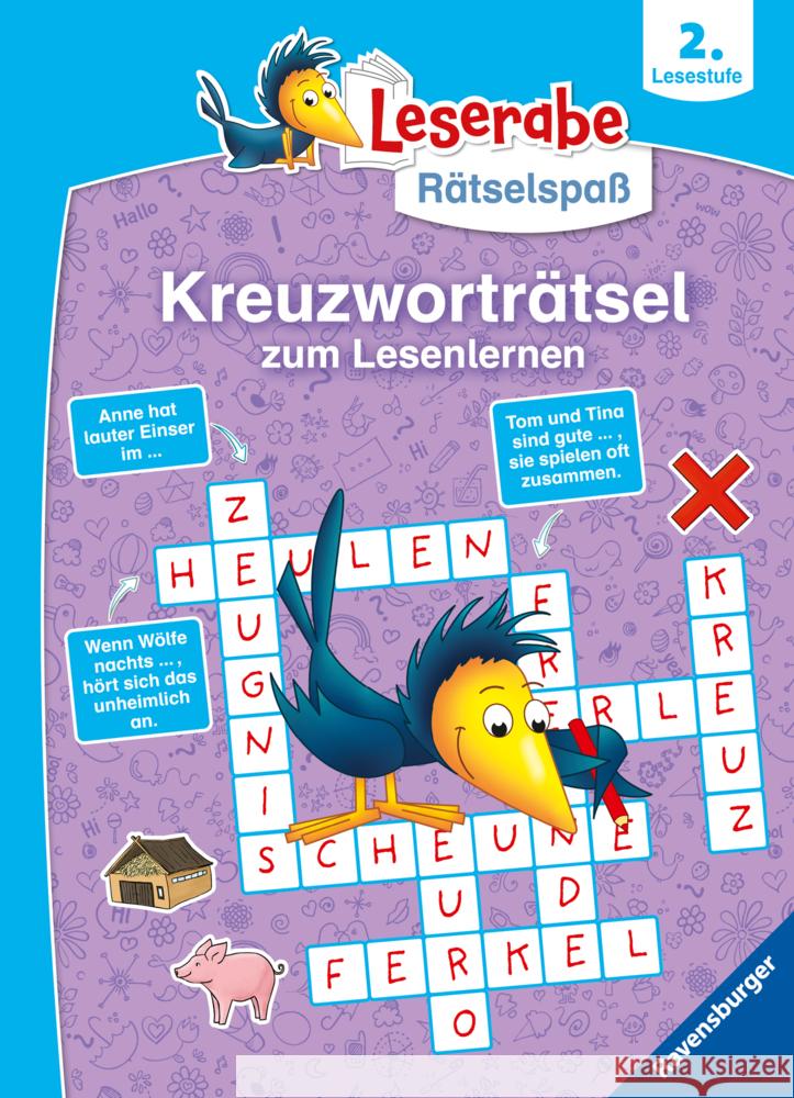 Ravensburger Leserabe Rätselspaß - Kreuzworträtsel zum Lesenlernen - 2. Lesestufe Richter, Martine 9783473489893