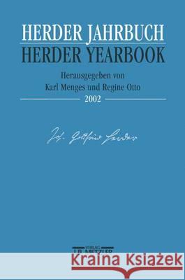 Herder Jahrbuch - Herder Yearbook 2002 Karl Menges, Regine Otto, Wulf Koepke 9783476019288 Springer-Verlag Berlin and Heidelberg GmbH & 