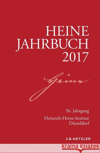 Heine-Jahrbuch 2017 Brenner-Wilczek, Sabine 9783476045133 J.B. Metzler