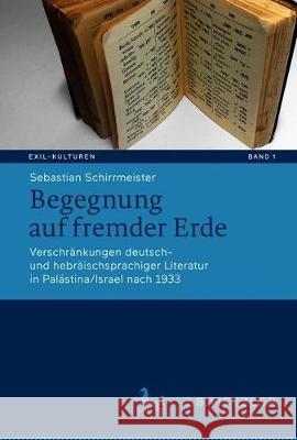 Begegnung Auf Fremder Erde: Verschränkungen Deutsch- Und Hebräischsprachiger Literatur in Palästina/Israel Nach 1933 Schirrmeister, Sebastian 9783476049308 J.B. Metzler