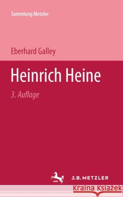 Heinrich Heine Eberhard Galley 9783476100306