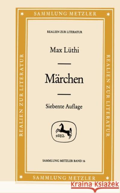 Märchen L 9783476170163 J.B. Metzler