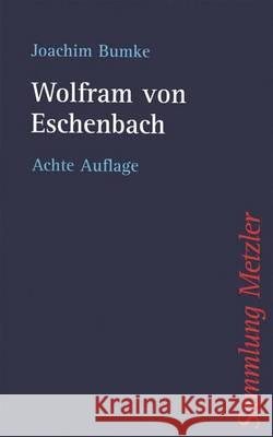 Wolfram Von Eschenbach Bumke, Joachim 9783476180360