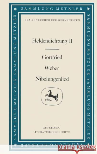 Nibelungenlied Gottfried Weber 9783476991904