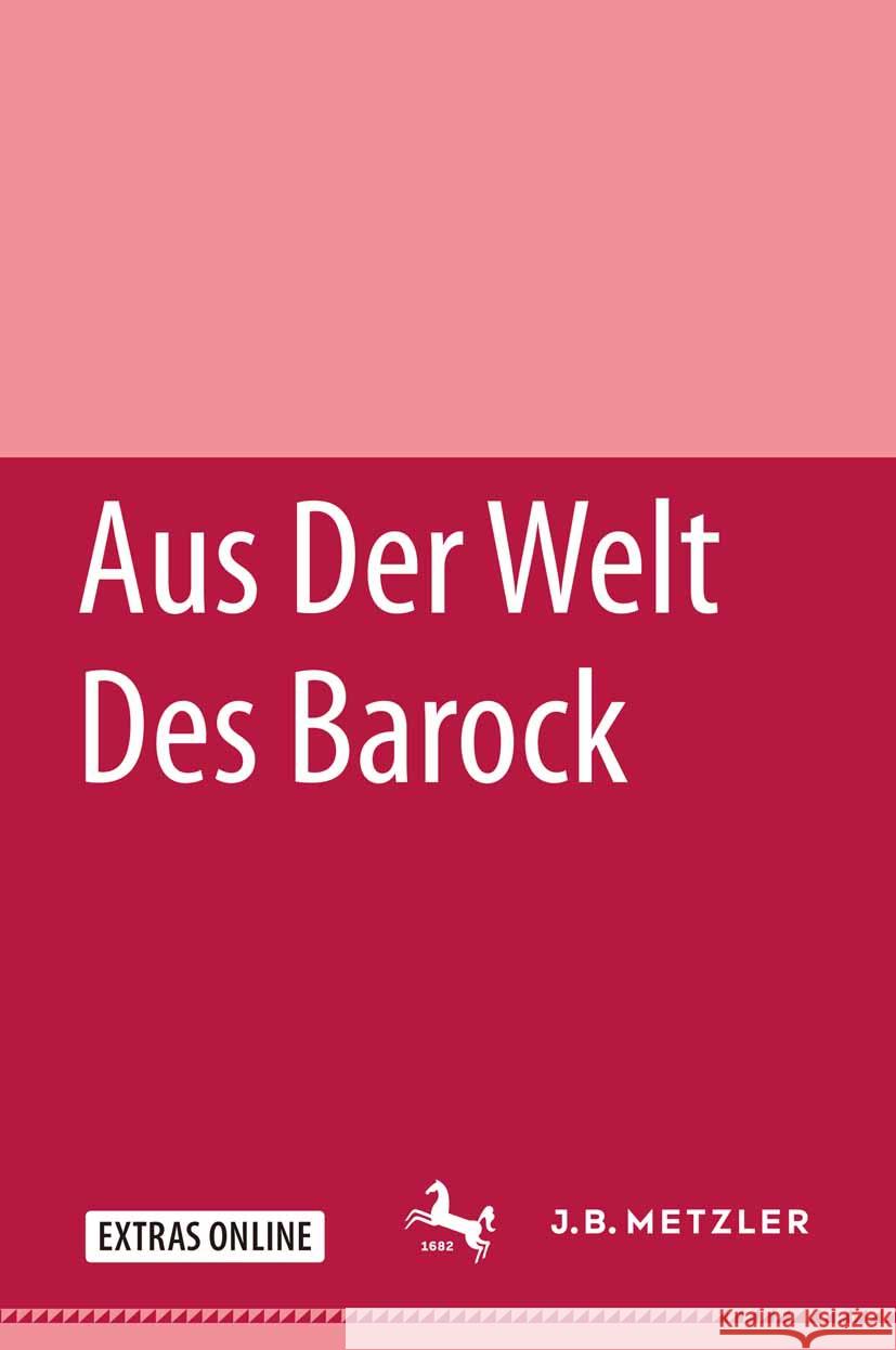 Aus Der Welt Des Barock Richard Alewyn Wilhelm Boeck Hans Heinrich Eggebrecht 9783476993120