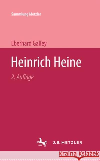 Heinrich Heine Eberhard Galley 9783476994158