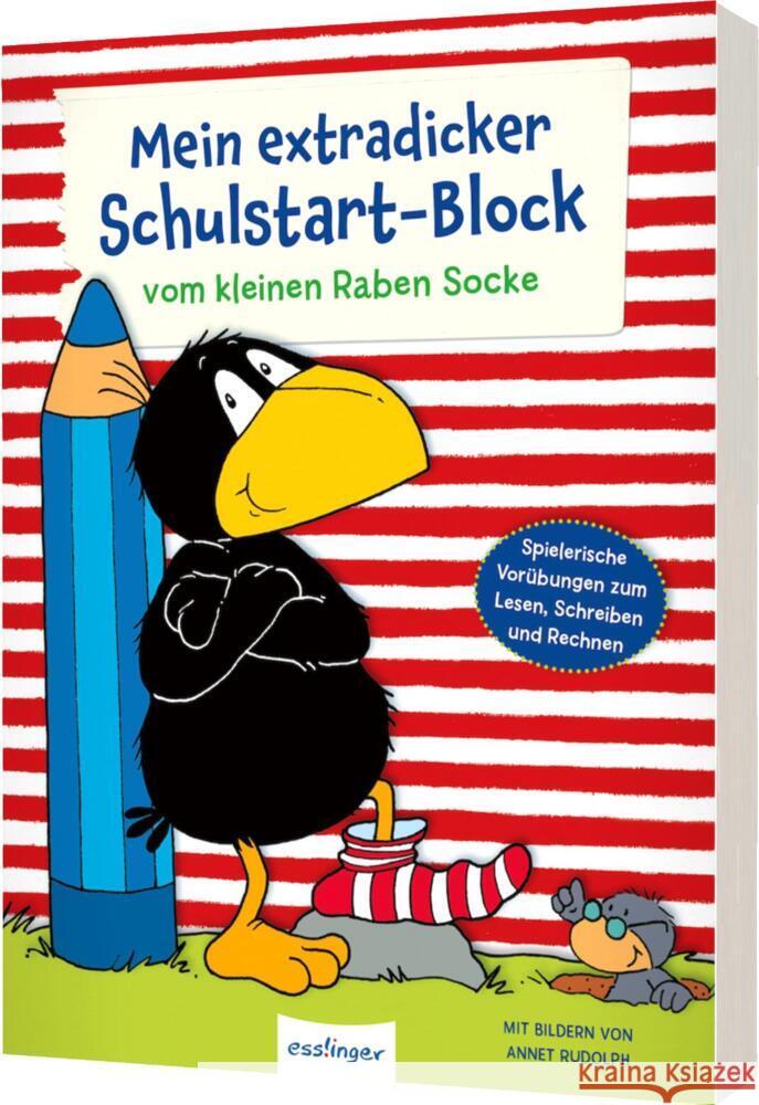 Der kleine Rabe Socke: Mein extradicker Schulstart-Block Moost, Nele, Kühne-Zürn, Dorothee 9783480236930 Esslinger in der Thienemann-Esslinger Verlag 