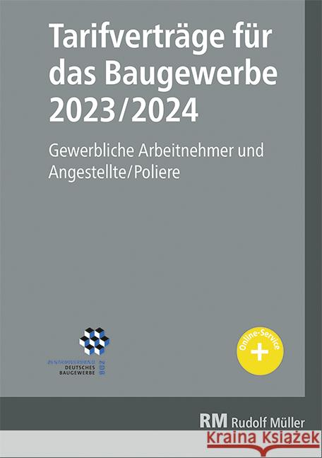 Tarifverträge für das Baugewerbe 2023/2024 Jöris, Heribert 9783481044848