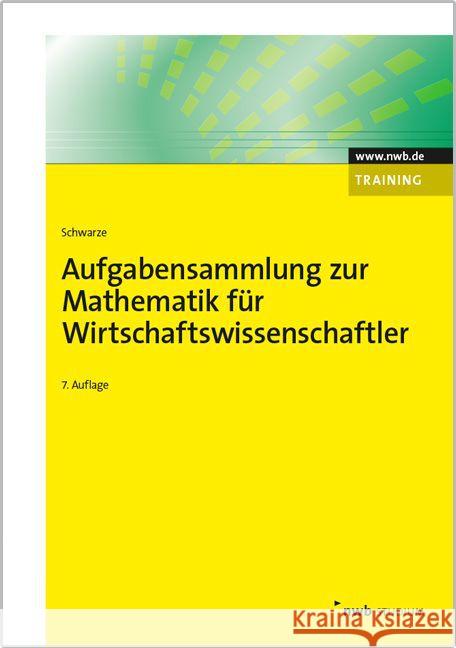 Aufgabensammlung Schwarze, Jochen 9783482433177 NWB Verlag