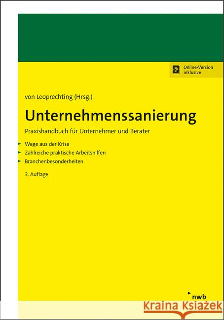 Unternehmenssanierung Brandt, Hartmut, Leoprechting, Gunter Freiherr von, Frauenheim, Patrick 9783482577130 NWB Verlag