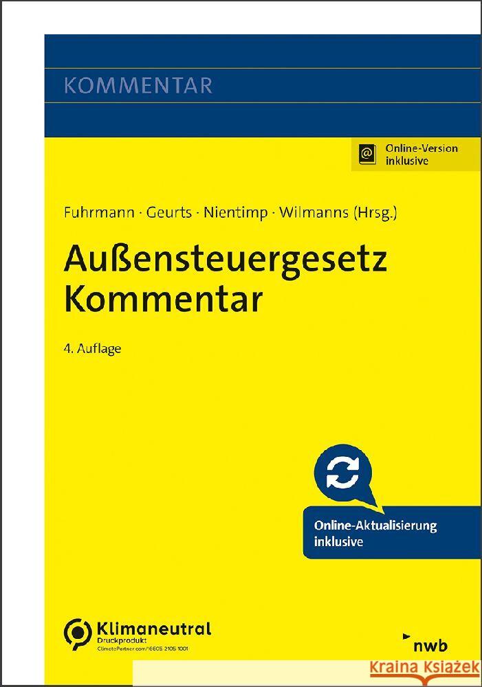 Außensteuergesetz Kommentar Fuhrmann, Sven, Scherer, Anna-Lena, Schütz, Holger 9783482625848