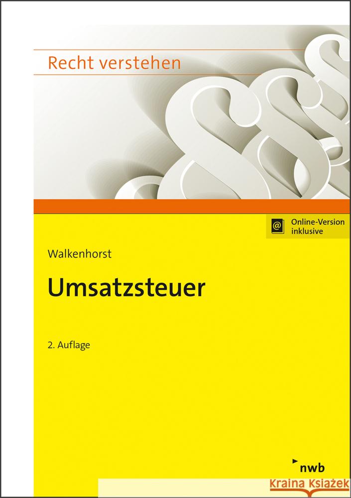 Umsatzsteuer Walkenhorst, Ralf 9783482650727 NWB Verlag