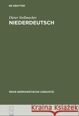 Niederdeutsch Dieter Stellmacher 9783484104150 Max Niemeyer Verlag