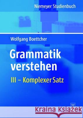 Komplexer Satz  9783484108936 Max Niemeyer Verlag