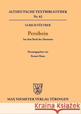 Persibein Munz, Renate 9783484200364 Max Niemeyer Verlag