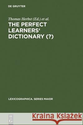 The Perfect Learners' Dictionary (?) Thomas Herbst 9783484309951