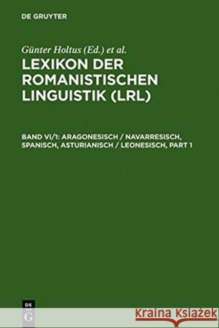 Aragonesisch, Navarresisch, Spanisch, Asturianisch, Leonesisch  9783484502369 X_Max Niemeyer Verlag