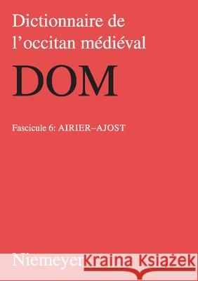 Airier Ajost Wolf-Dieter Stempel 9783484505162 Max Niemeyer Verlag