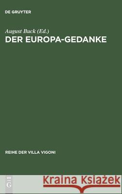 Der Europa-Gedanke  9783484670075 Max Niemeyer Verlag