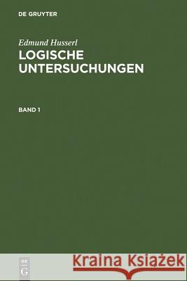 Logische Untersuchungen, Set Husserl, Edmund 9783484701182 Max Niemeyer Verlag