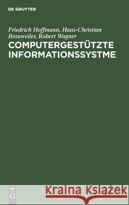 Computergestützte Informationssystme Friedrich Hoffmann, Hans-Christian Brauweiler, Robert Wagner 9783486232745 Walter de Gruyter