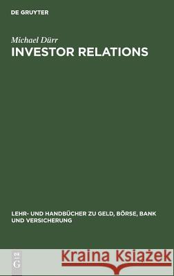 Investor Relations Michael Dürr 9783486233445