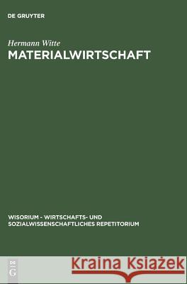 Materialwirtschaft Hermann Witte 9783486255195