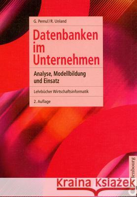 Datenbanken im Unternehmen Günther Pernul, Rainer Unland 9783486272109 Walter de Gruyter