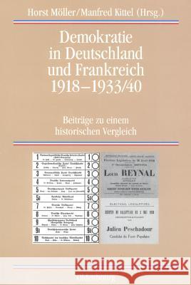 Demokratie in Deutschland und Frankreich 1918-1933/40 Möller, Horst 9783486565874