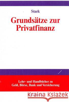 Grundsätze zur Privatfinanz Gunnar Stark 9783486576726 Walter de Gruyter