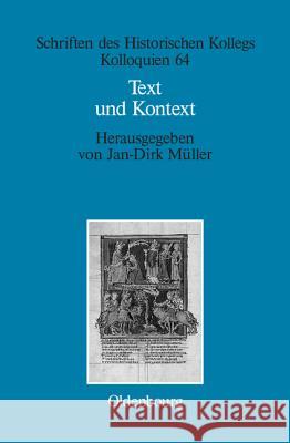 Text und Kontext Müller Müller-Luckner, Jan-Dirk Elisab 9783486581065