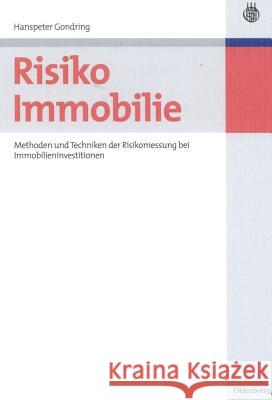 Risiko Immobilie Gondring, Hanspeter 9783486583045