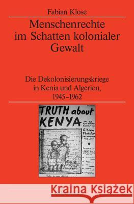 Menschenrechte Im Schatten Kolonialer Gewalt Klose, Fabian 9783486588842 Oldenbourg Wissenschaftsverlag