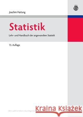 Statistik Hartung, Joachim 9783486590289 Oldenbourg