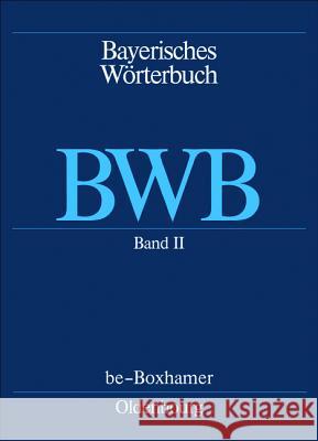 Be - Boxhamer  9783486707038 Oldenbourg Wissenschaftsverlag