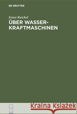 Über Wasserkraftmaschinen: Ein Vortrag Für Bauingenieure Ernst Reichel 9783486751789