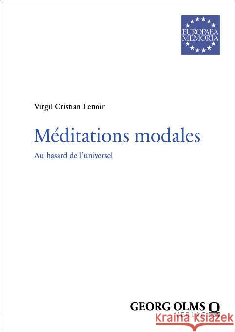 Méditations modales Lenoir, Virgil Cristian 9783487171371