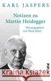 Notizen zu Martin Heidegger Jaspers, Karl 9783492303422 Piper