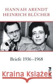 Briefe 1936-1968 Arendt, Hannah; Blücher, Heinrich 9783492304450 Piper