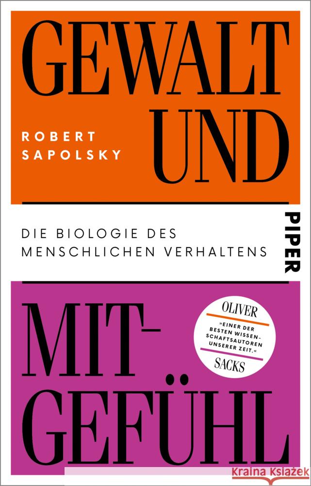 Gewalt und Mitgefühl Sapolsky, Robert 9783492318365